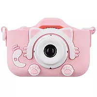 Детская фотокамера Cartoon Cat 20 Mp pink