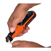 Багатофункціональний інструмент акумуляторний (гравер) BLACK+DECKER BCRT8I : 7.2 В, 1.5Ah. 0.62 кг, фото 6