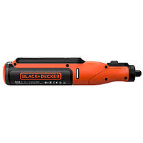 Багатофункціональний інструмент акумуляторний (гравер) BLACK+DECKER BCRT8I : 7.2 В, 1.5Ah. 0.62 кг, фото 5