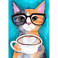 Діамантова вишивка. Картина на підрамнику Кавоман, 20х30см, квадратні стрази