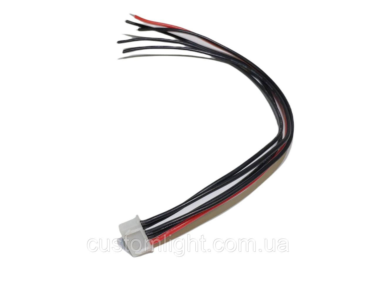 Роз'єм JST-XH F 4S провід 22AWG 300мм (5pin)