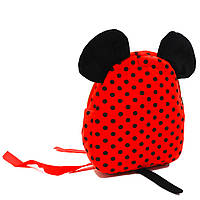 Детский рюкзак игрушка Микки Маус Kinder Toys «Лакки1», Mickey Mouse Disney, красный, 20*23*6 см (00200-36)