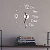 Настінний 3D годинник "Sigma mini" — безкаркасний акриловий настінний 3Д-годинник, самоклейний, діаметр 40 см, фото 2