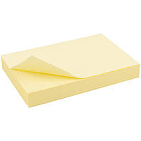 Блок паперу з клейким шаром 50x75мм, 100арк., жовт D3312-01
