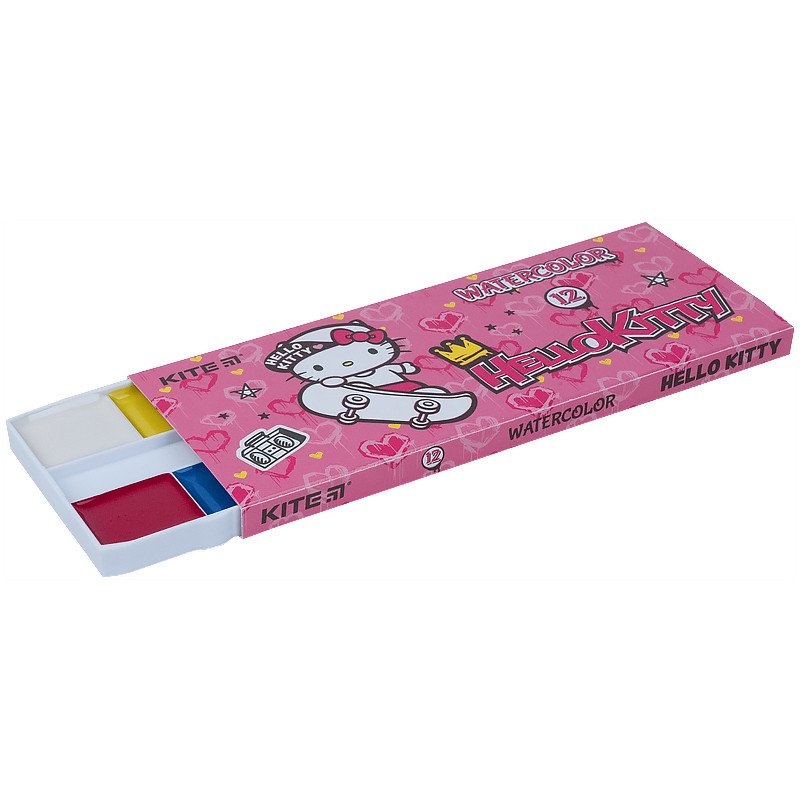 Краски акварельные Kite Hello Kitty HK21-041, 12 цветов - фото 2 - id-p1381265107