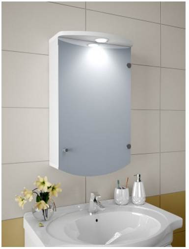 Шкаф зеркальный Garnitur.plus в ванную с LED подсветкой 3S (DP-V-200102) - фото 1 - id-p1690858061