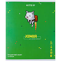 Предметна зошит Kite Pixel K21-240-14, 48 аркушів, клітинка, хімія