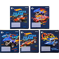 Зошит шкільний Kite Hot Wheels HW22-234, 12 аркушів, лінія