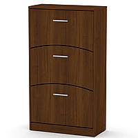 Тумба під взуття ТО-3Б горіх екко Компаніт (73х40х102 см)