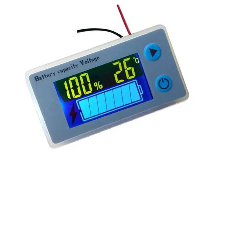 Індикатор заряду акумулятора % вольтметр 10-100В Li-ion LiFePO4 Pb
