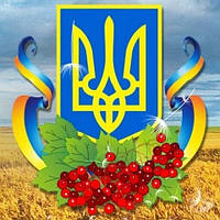 Діамантова вишивка. Картина на підрамнику Слава Україні! 30х30см, квадратні стрази
