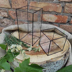 Порожній скляний флораріум колба