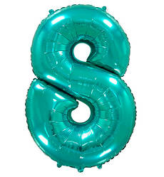 Кулька Цифра "8" (100 см), Іспанія, колір - тіффані