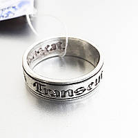 Срібна каблучка 925 проби перстень Соломона з написом Все проходить латиною