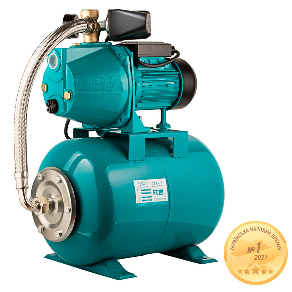 Насосна станція AQUATICA (775092/24) 0.75кВт Hmax 48м Qmax 55л/хв бак 24л