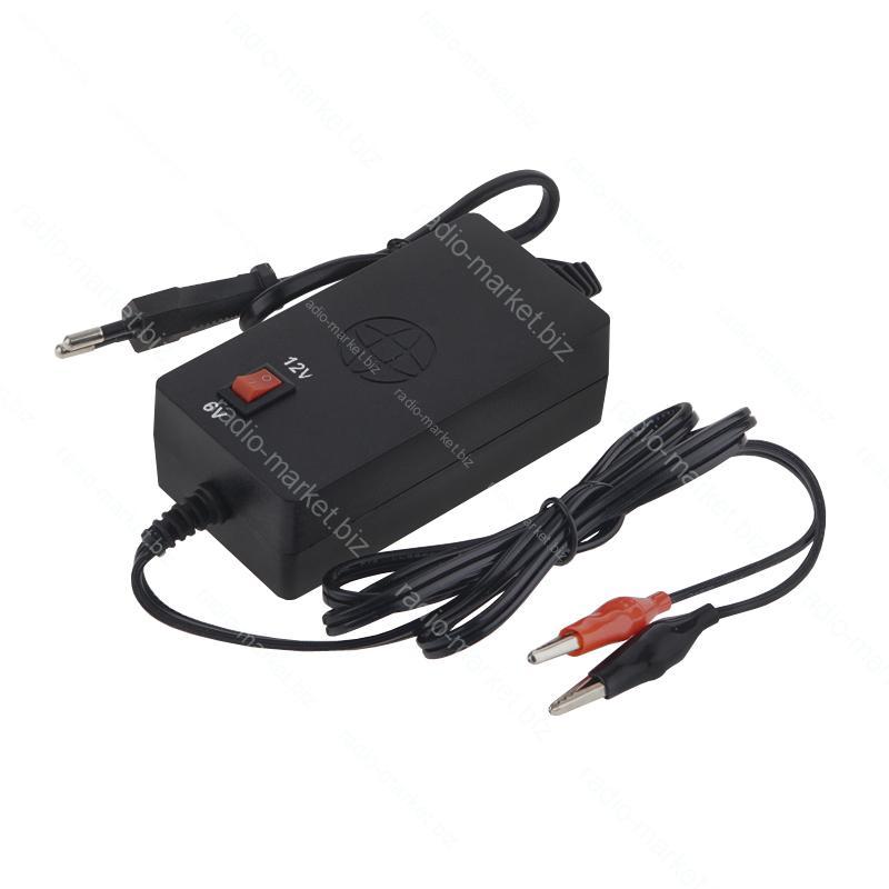 Зарядний пристрій для свинцевого акумулятора 6V/12V