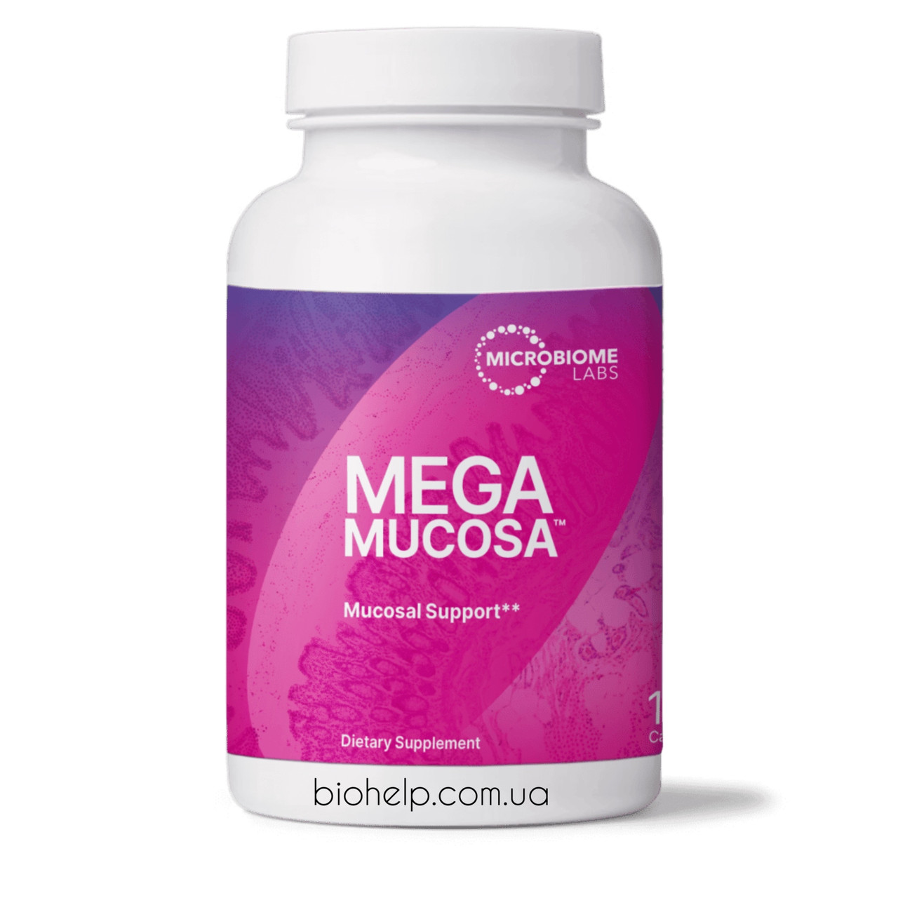 Microbiome Labs MegaMucosa / Мега Мукоза Відновлення слизової оболонки кишківника 180 капсул BX721