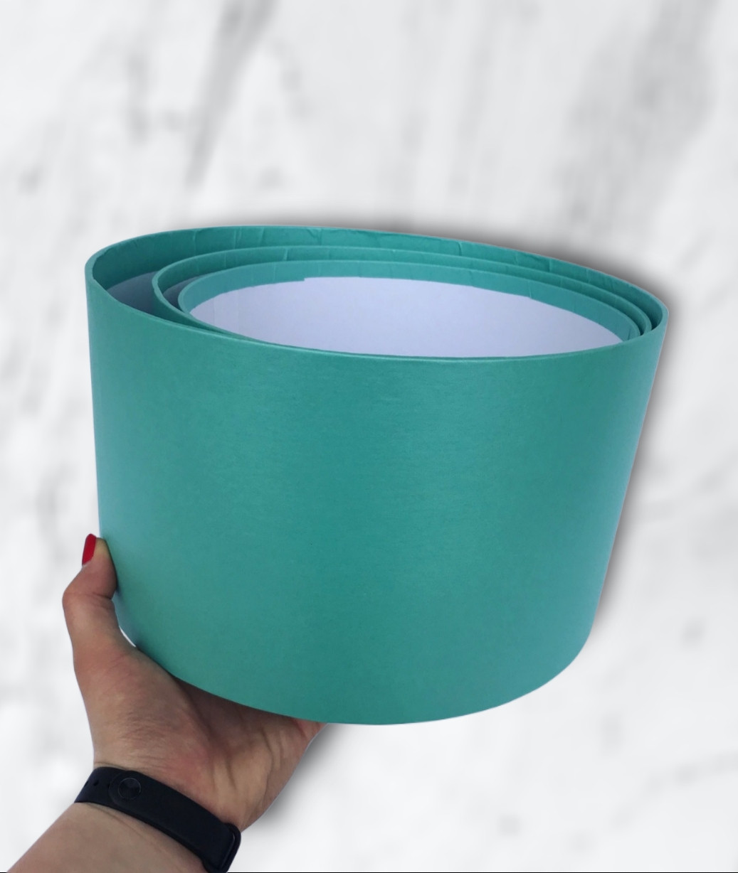 Коробка велика низька (бірюза перламутр), фото 1