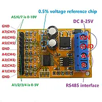 Модуль конвертер 7-канальный 5В 10В RS485 ModBus RTU модуль для ПЛК to RS485