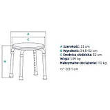 Стільчик для душу 12455TF-1 Doctor Life, фото 2