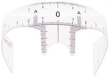 Лінійка для побудови форми брів AVADONA з вирізом для носа