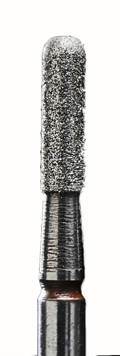 Фреза алмазна циліндр закруглений червона 2,3 мм/р.частина 8 мм AVADONA