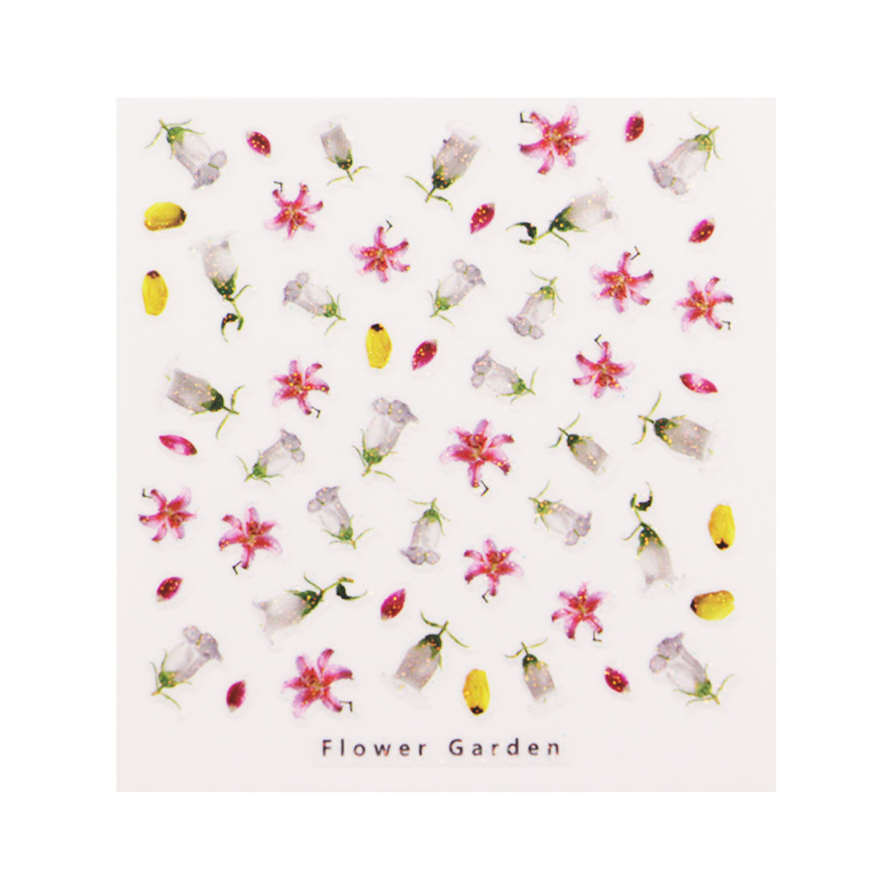 3D слайдер для дизайну нігтів Design Nail Applique - Flower Garden - Loyal, Justice AVADONA