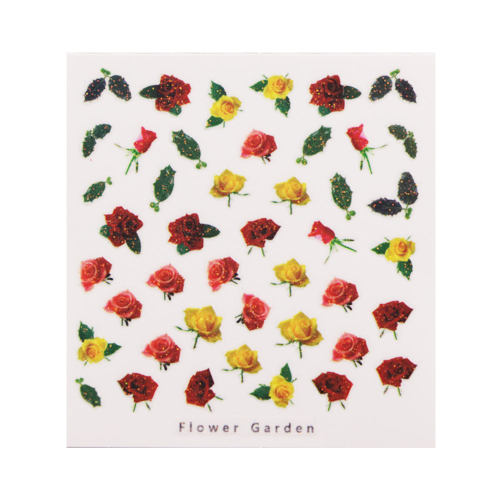 3D слайдер для дизайну нігтів Design Nail Applique - Flower Garden - Passionate Love AVADONA