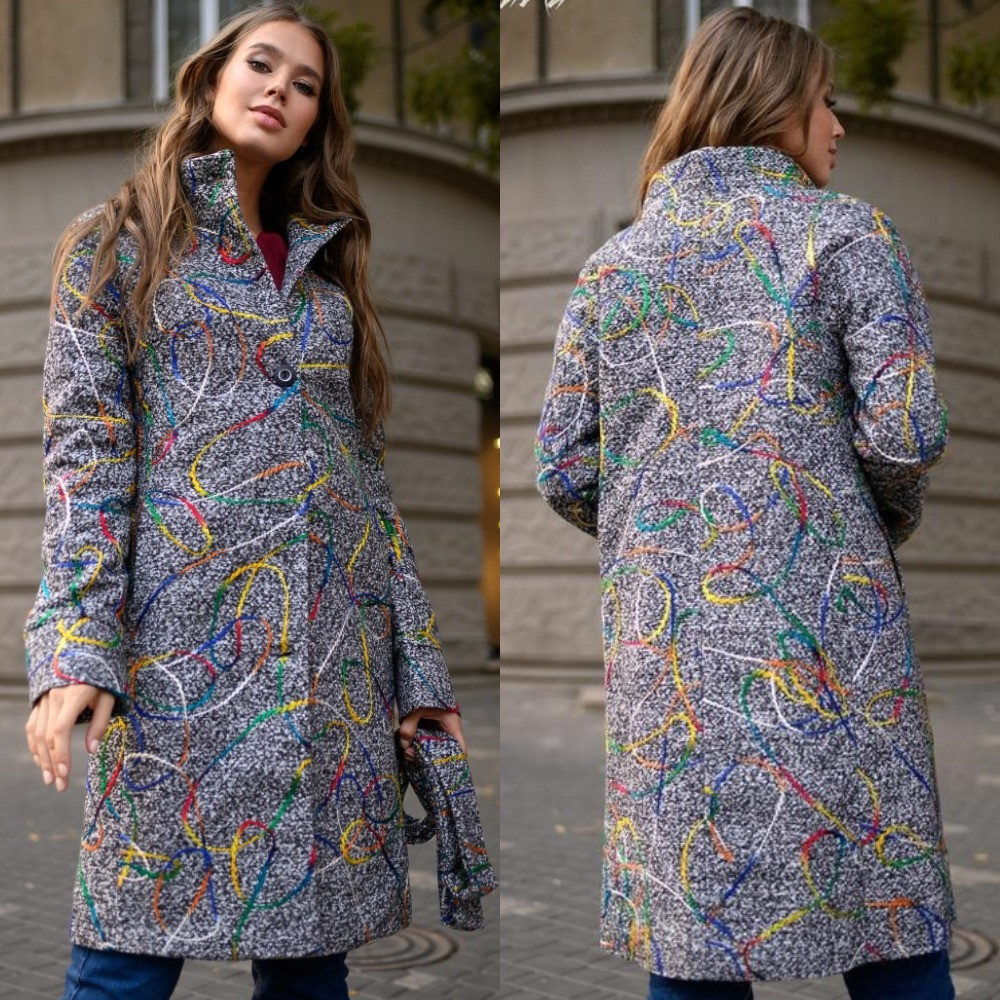 Пальто з поясом, фото 1