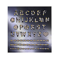 3D слайдер для дизайну нігтів Shiny Nail Applique - Dazzling Decoration - Fancy Letter AVADONA