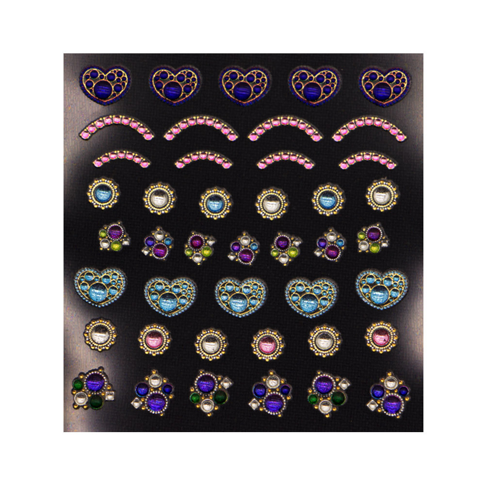 3D слайдер для дизайну нігтів Shiny Nail Applique - Vivid Decoration - Twinkle Heart AVADONA