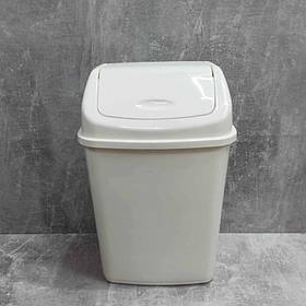 Відро для сміття з кришкою 5 л Біла троянда Алеана 122061