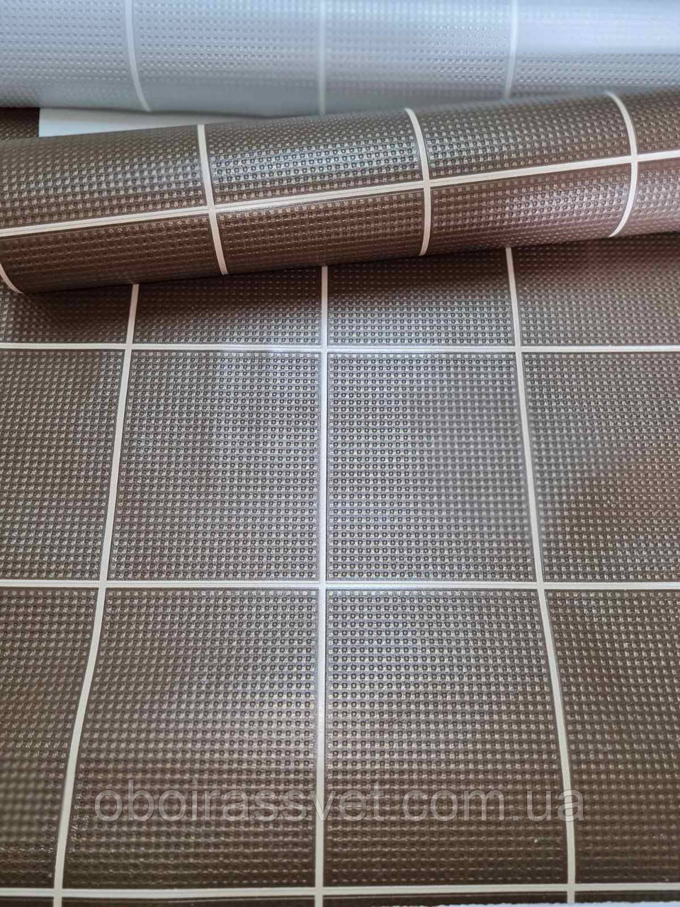 Шпалери 5834-07 вінілові на бумазі супермийка, довжина рулона15 м=5 смуг по 3 м .Ширина 0,53