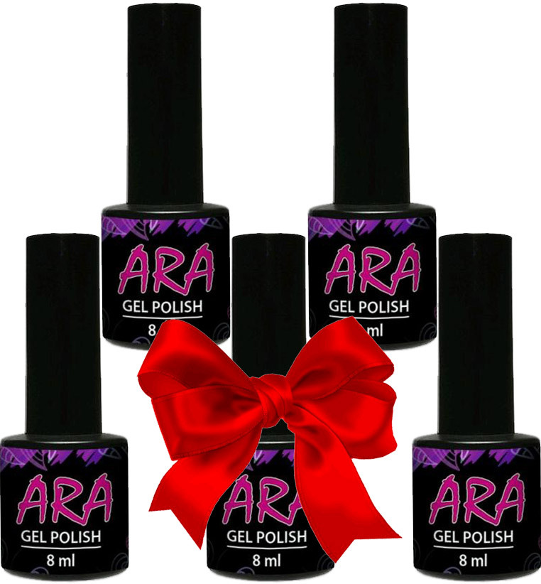 Набір гель-лаків Ara 8 мл 5 шт AVADONA