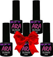 Набір гель-лаків Ara 8 мл 5 шт AVADONA