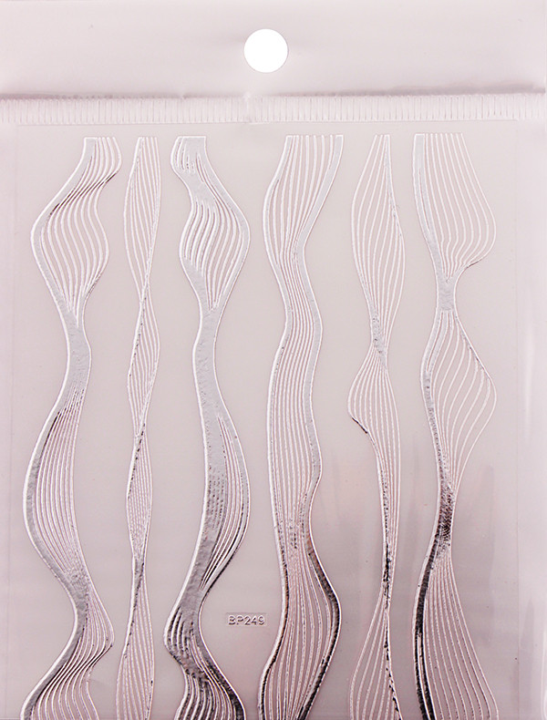 3D нитки сплетення гнучкі срібло 9*12 AVADONA