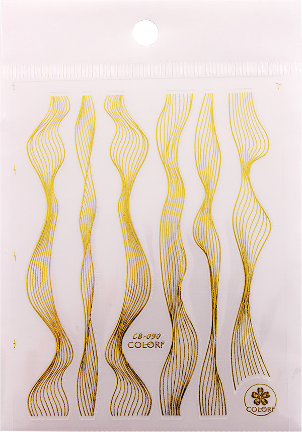 3D нитки сплетення гнучкі золото 8*10 AVADONA
