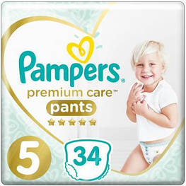 Підгузок Pampers Premium Care Pants Junior Розмір 5 (12-17 кг), 34 шт. (8001090759870)