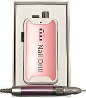 Фрезер 35000 обор. Nails Drill 389 з акумулятором, Pink AVADONA