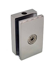 ODF-05-07-02 Петля скло-штанга, для осьових штанг, під скло 6мм, полірована