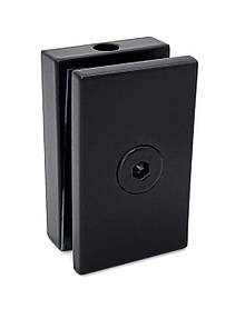 ODF-05-07-21 Петля скло-штанга, для осьових штанг, під скло 6мм, чорна