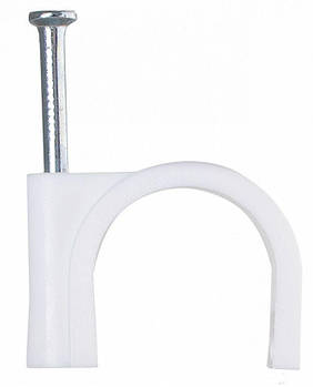Скоба з цвяхом для круглого кабелю 7мм (100 шт/уп.) АСКО