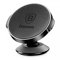 Автомобильный держатель Baseus для смартфона Small Ears Series Vertical Leather Type магнитный Black SUER-F01