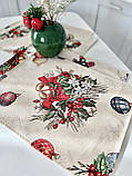 Серветка сервірувальна Новорічна під тарілку, гобеленова, фото 4
