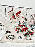 Серветка сервірувальна Новорічна під тарілку, гобеленова, фото 4