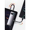 USB-хаб концентратор Baseus 5-в-1 Metal Gleam Multifunctional 5-in-1 Type-C Gray (CAHUB-CX0G), фото 8