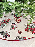 Спідниця під ялинку Новорічна гобелен 90 см., фото 3