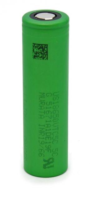 Аккумулятор 18650 Murata US18650VTC5C - 2600mAh Li-Ion 30A, 4.2/3.6/2.0V