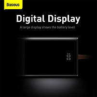 Зовнішній акумулятор Power bank BASEUS 20000 mAh з швидким зарядом 2 USB/1Type-C+Type-C Cable, 5A/65W, фото 10
