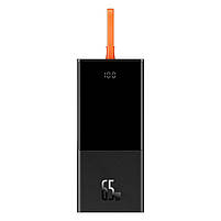 Зовнішній акумулятор Power bank BASEUS 20000 mAh з швидким зарядом 2 USB/1Type-C+Type-C Cable, 5A/65W, фото 5